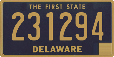 DE license plate 231294