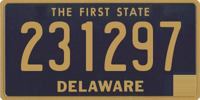 DE license plate 231297