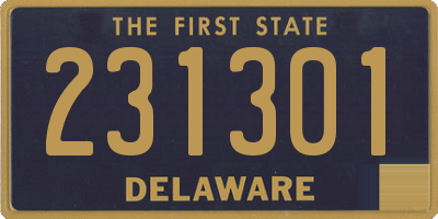 DE license plate 231301
