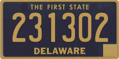 DE license plate 231302