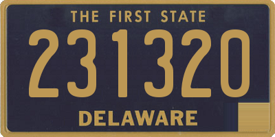 DE license plate 231320