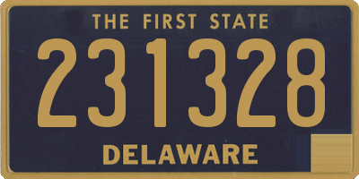 DE license plate 231328