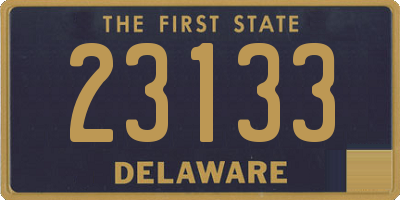 DE license plate 23133