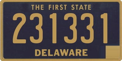 DE license plate 231331
