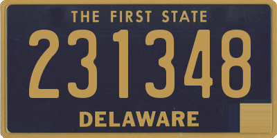 DE license plate 231348