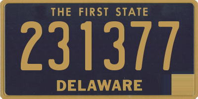 DE license plate 231377