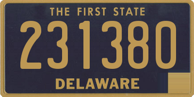 DE license plate 231380