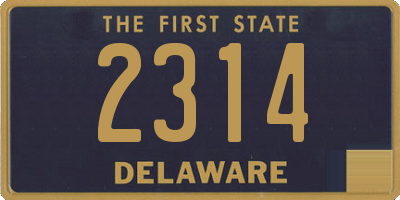 DE license plate 2314
