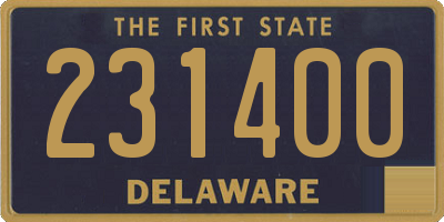 DE license plate 231400