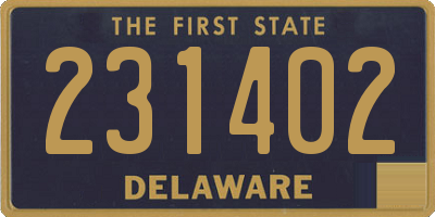 DE license plate 231402