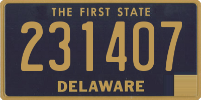 DE license plate 231407