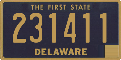 DE license plate 231411