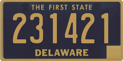 DE license plate 231421