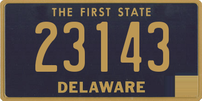 DE license plate 23143