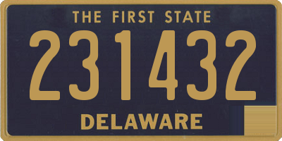 DE license plate 231432