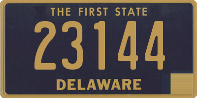 DE license plate 23144