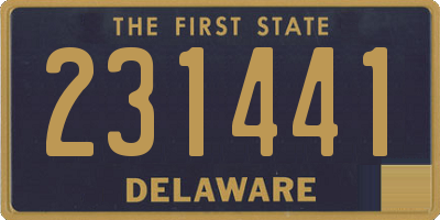 DE license plate 231441