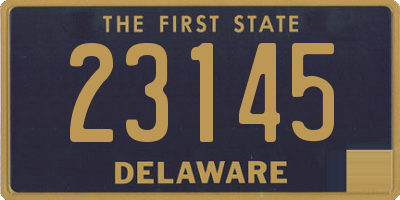 DE license plate 23145