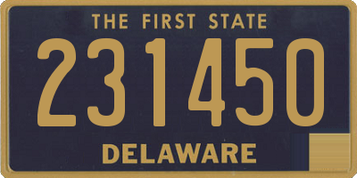 DE license plate 231450
