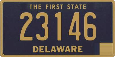 DE license plate 23146