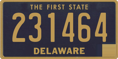 DE license plate 231464