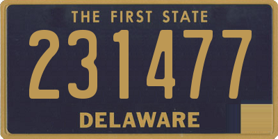 DE license plate 231477
