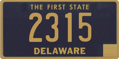 DE license plate 2315