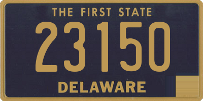 DE license plate 23150