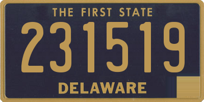 DE license plate 231519