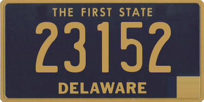DE license plate 23152
