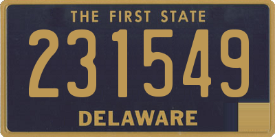 DE license plate 231549