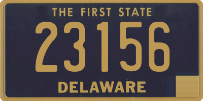 DE license plate 23156