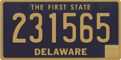 DE license plate 231565