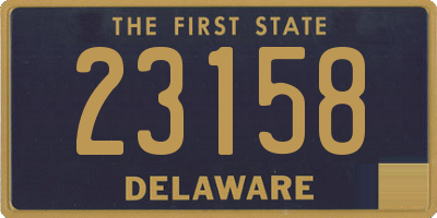 DE license plate 23158