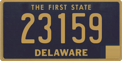 DE license plate 23159