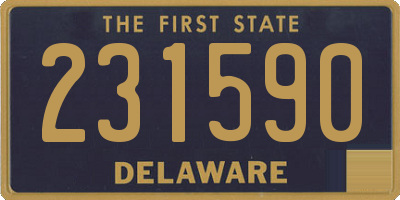 DE license plate 231590