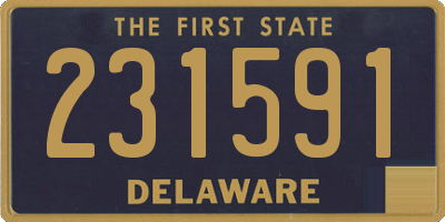 DE license plate 231591