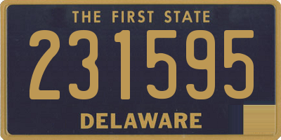 DE license plate 231595