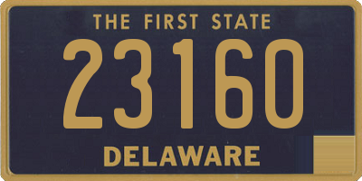 DE license plate 23160