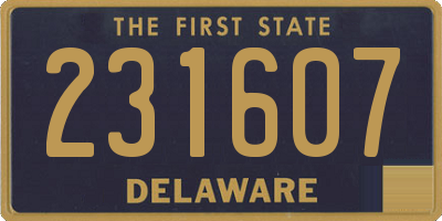DE license plate 231607