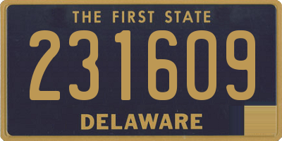 DE license plate 231609