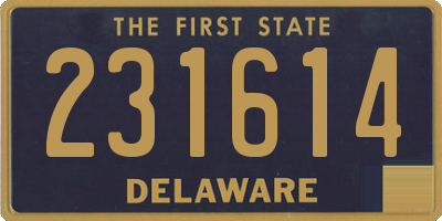 DE license plate 231614