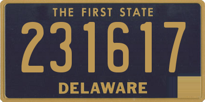 DE license plate 231617