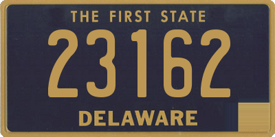 DE license plate 23162