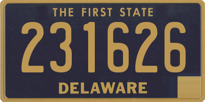 DE license plate 231626