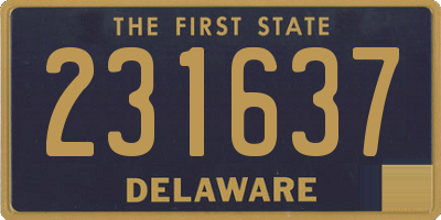 DE license plate 231637