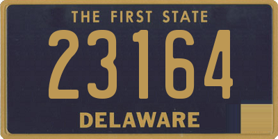 DE license plate 23164