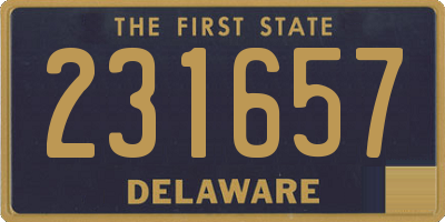 DE license plate 231657