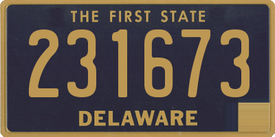 DE license plate 231673