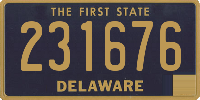 DE license plate 231676